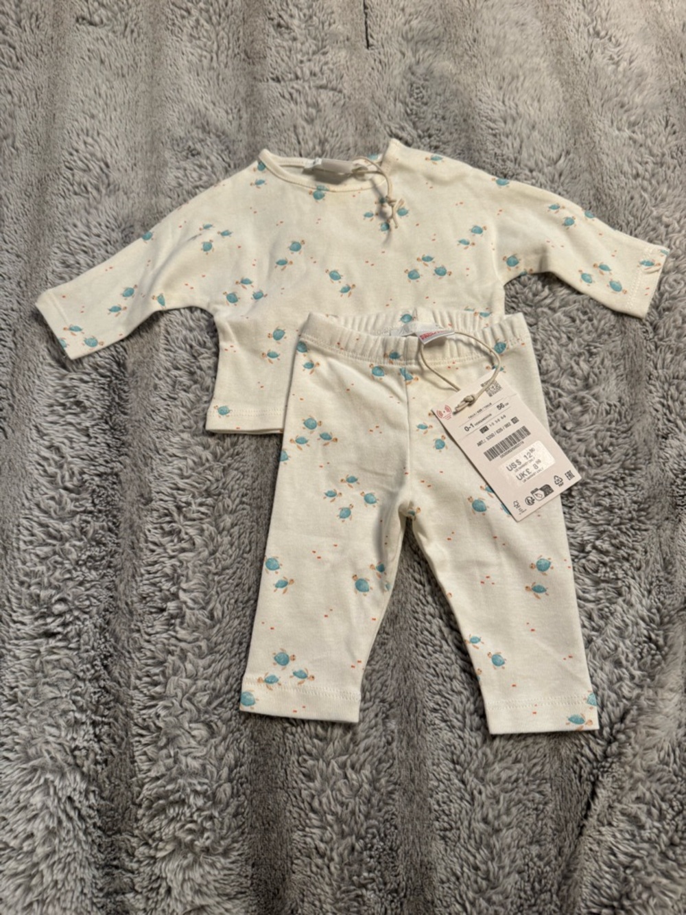 ZARA Turtle Print Set